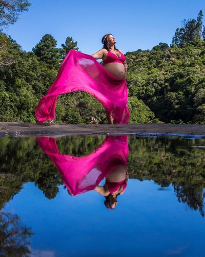 Reflexo em água tirado com celular